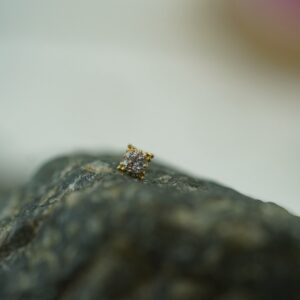 Anatometal Zia white topaz