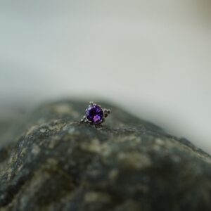 Anatometal Zia white gold Amethist